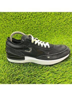 Nike Waffle One Boys Size 6.5Y Black Athletic Casual Walking Shoes‎ Sneakers